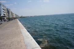 On the bank of Aegean Sea, Salonic, Grece