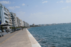 On the bank of Aegean Sea, Salonic, Grece