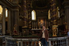 Inside Basilica di Santa Maria Maggiore, one of four papal churches, one of Seven Pilgrim Churches of Rome, Italy