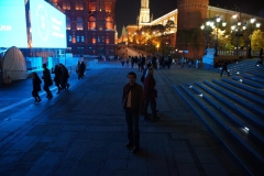 Around Kremlin at night, Moscow, Russia