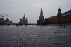 In Red Square, near Saint Basil's Cathedral and Kremlin, Moscow, Russia